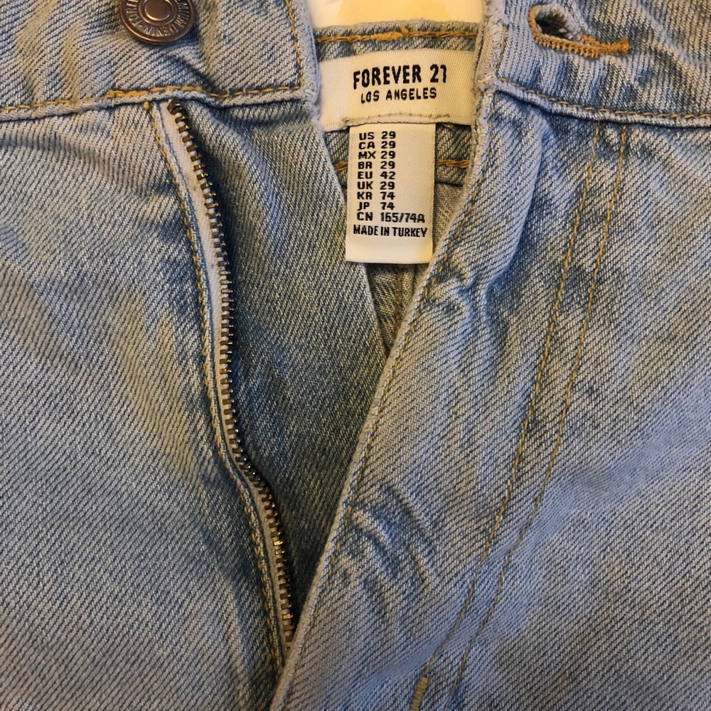Forever XXI Light Blue Cut-off Shorts (29) - Picture 2 of 3